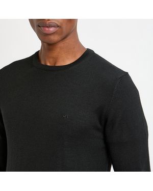 J.Lindeberg Logo Merino Blend Jumper - Black