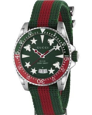 Gucci Ya136339 40Mm Dive Watch For - Green