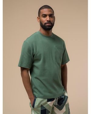 Penfield Sage Pocket Double Rib Crew T-Shirt - Green