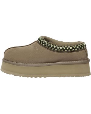 EVER AU Wonga Leather Slippers - Green