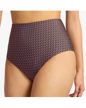 Jets by Jessika Allen Desert Geo High Waist Bikini Bottoms - Purple