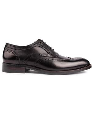 Simon Carter Barn Owl Brogue Shoes - Black