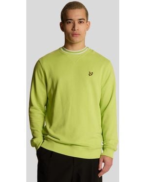 Lyle & Scott Cotton Crew Neck Sweatshirt - Green