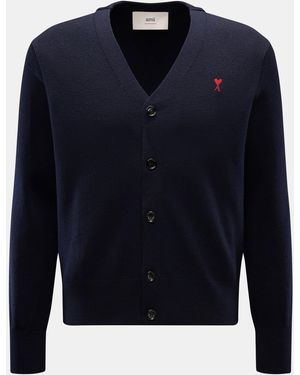 Ami Paris Merino Cardigan - Blau