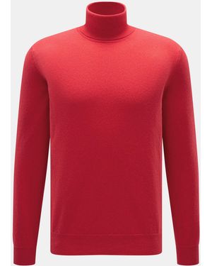 Malo Cashmere Rollkragenpullover - Rot