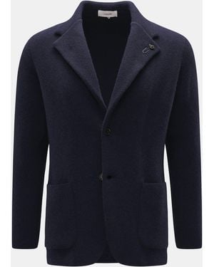 Lardini Cashmere Strickblazer - Blau