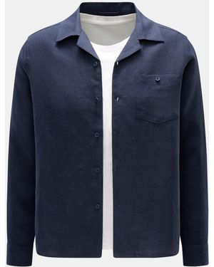 Percival Leinen-Overshirt - Blau