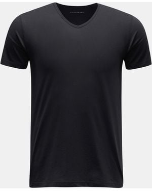 KIEFERMANN V-Neck T-Shirt 'Darius' - Schwarz