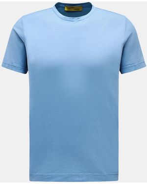 B.F. Knitwear Rundhals-T-Shirt - Blau