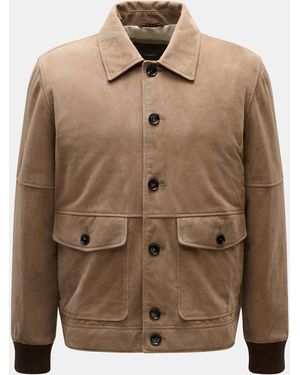 Windsor. Velourslederjacke 'Manfredo' - Braun