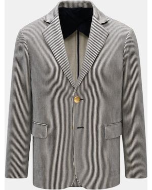 Doppiaa Sakko 'Aantilope' /Offwhite Gestreift - Grau