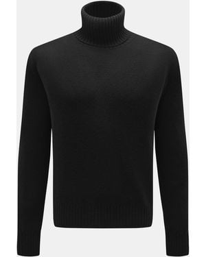 Ami Paris Cashmere Rollkragenpullover - Schwarz