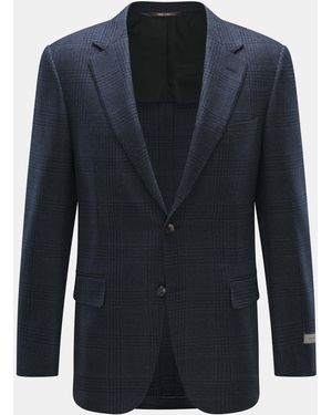Canali Sakko/Schwarz Kariert - Blau