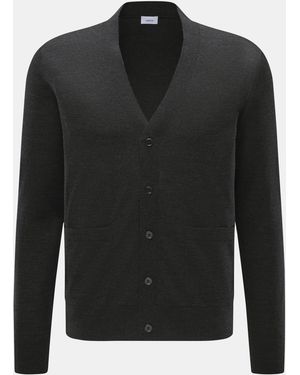 von Braun Merino Feinstrick-Cardigan - Schwarz