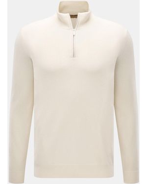 Moorer Cashmere Troyer 'Terni-Wy' - Weiß