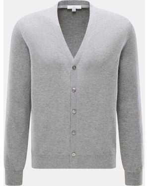 Malo Cashmere Cardigan Meliert - Grau