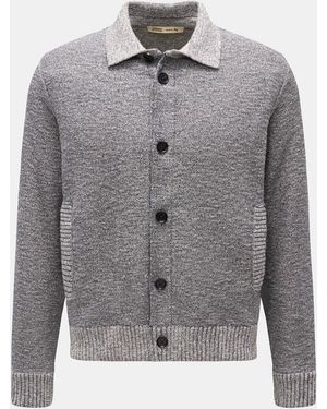 Maurizio Baldassari Cardigan/Weiß Meliert - Grau