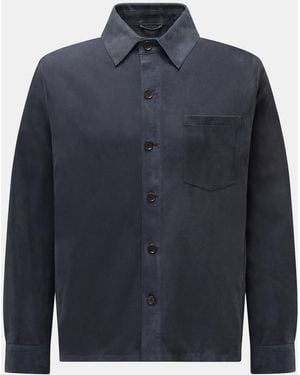 Arma Velourslederjacke 'Dino' - Blau