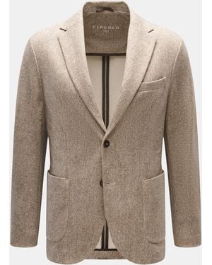 Circolo 1901 Jersey-Sakko Gemustert - Natur