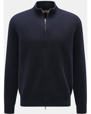 FIORONI CASHMERE Cashmere Strickjacke - Blau