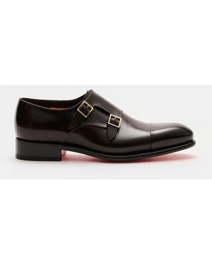 Santoni Doppelmonk 'Carter' - Schwarz