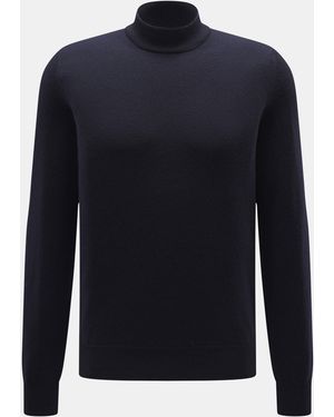 Colombo Cashmere Mock Neck Pullover - Blau