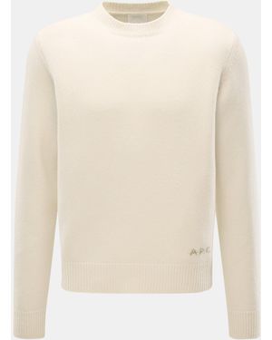 A.P.C. Rundhalspullover 'Edmond' - Weiß