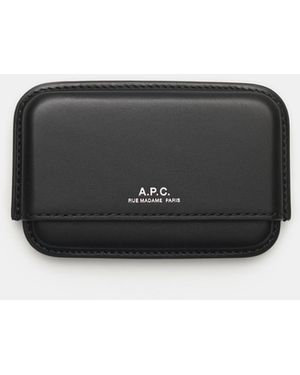 A.P.C. Kartenetui 'Magna Carta' - Schwarz