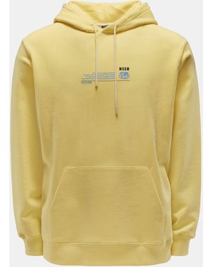 MSGM Kapuzenpullover - Gelb