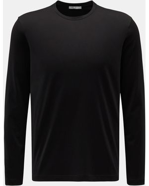 STEFAN BRANDT Rundhals-Longsleeve 'Enno' - Schwarz