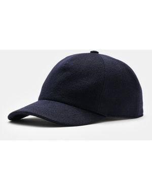 Moorer Cashmere Baseball-Cap 'Robinson' - Blau