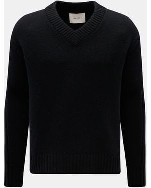Lisa Yang Cashmere V-Neck-Pullover 'Dan' - Schwarz