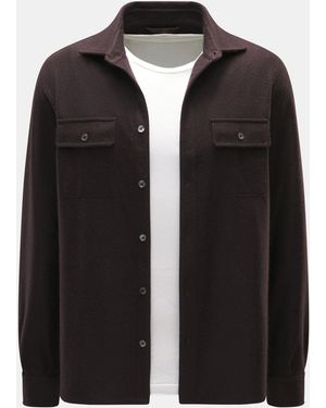 Fedeli Cashmere Overshirt 'Niky' - Schwarz