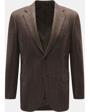 Brioni Sakko 'Ravello' Dunkelbraun/ Gemustert - Schwarz