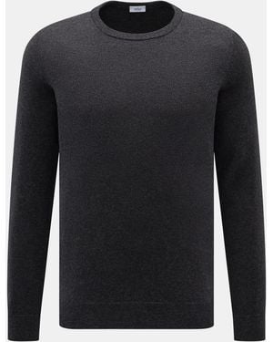 von Braun Cashmere Rundhalspullover Meliert - Blau