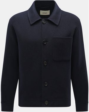 Arma Woll-Overshirt 'Jur' - Blau