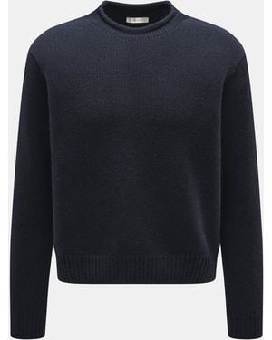 The Row Cashmere Rundhalspullover 'Markhim' Meliert - Blau