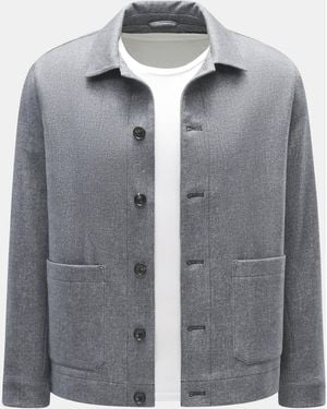 Circolo 1901 Jersey-Overshirt Gemustert - Grau