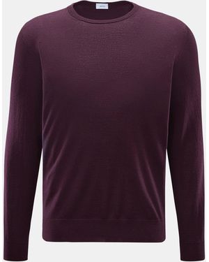 von Braun Merino Rundhalspullover - Lila
