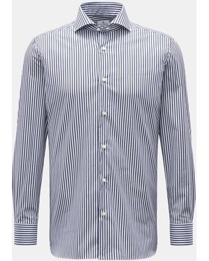 Giampaolo Casual-Hemd Haifisch-Kragen - Blau