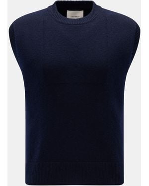 Lisa Yang Cashmere Pullunder 'Dennis' - Blau