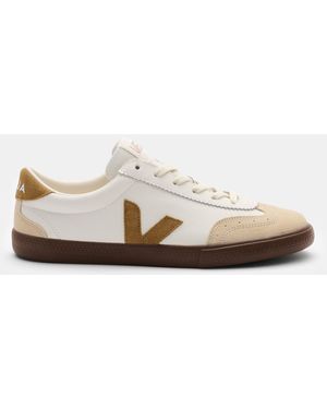 Veja Sneaker 'Volley O.T. Leather' Weiß/Camel
