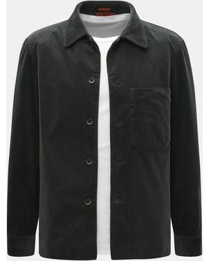 Barena Cord-Overshirt - Schwarz