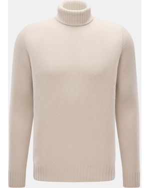 Bruno Manetti Cashmere Rollkragenpullover - Weiß