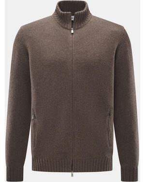 Della Ciana Strickjacke Meliert - Braun