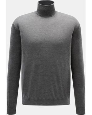 Malo Rollkragenpullover Meliert - Grau