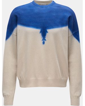 Marcelo Burlon Rundhalspullover 'Spray Wings' blau/