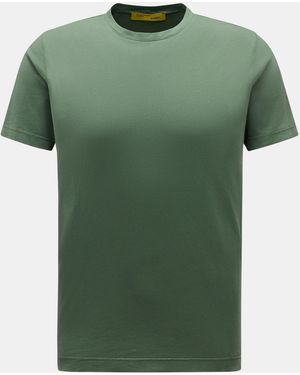 B.F. Knitwear Rundhals-T-Shirt - Grün