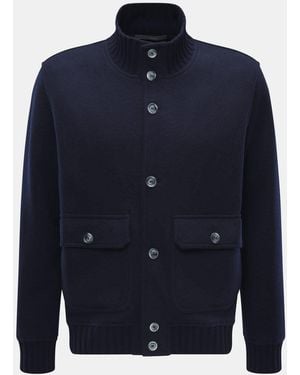 Fedeli Cashmere-Blouson 'Surreale' - Blau