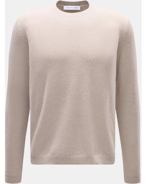 Iris Von Arnim Cashmere-Seide Rundhalspullover 'Amiro' - Weiß